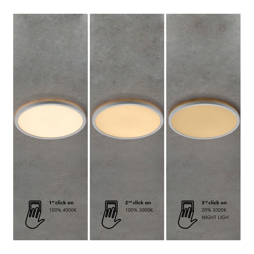 Nordlux - Plafonnier LED dimmable pour salle de bains OJA LED/14,5W/230V 3000/4000K IP54 Ø 30 cm