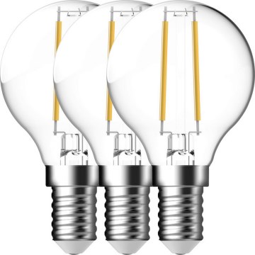 Nordlux - SET 3x Lampadina LED FILAMENT G45 E14/4W/230V 4000K