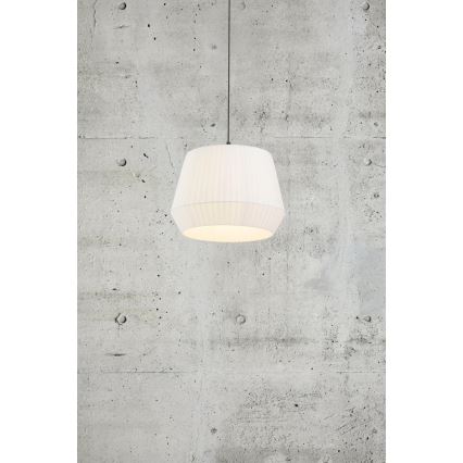 Nordlux - Sospensione a cavo DICTE 1xE27/60W/230V Ø 40 cm bianco
