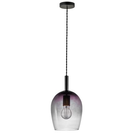 Nordlux - Sospensione a cavo UMA 1xE27/40W/230V Ø 18 cm nero/fumé