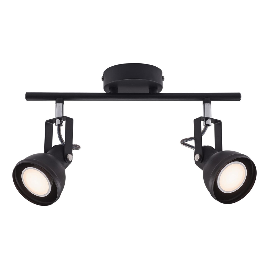 Nordlux - Spot ASLAK 2xGU10/35W/230V noir