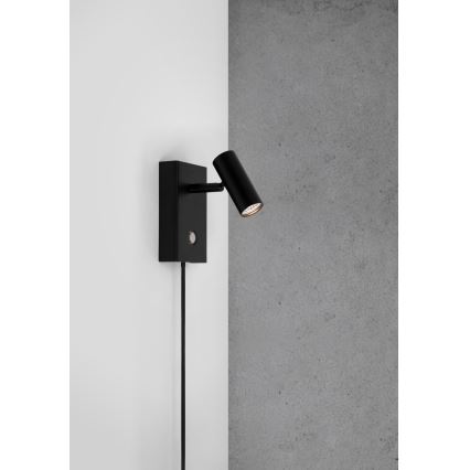 Nordlux - Spot mural à intensité variable OMARI LED/3,2W/230V noir