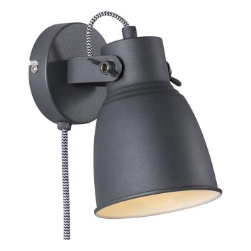Nordlux - Spot mural ADRIAN 1xE27/25W/230V anthracite