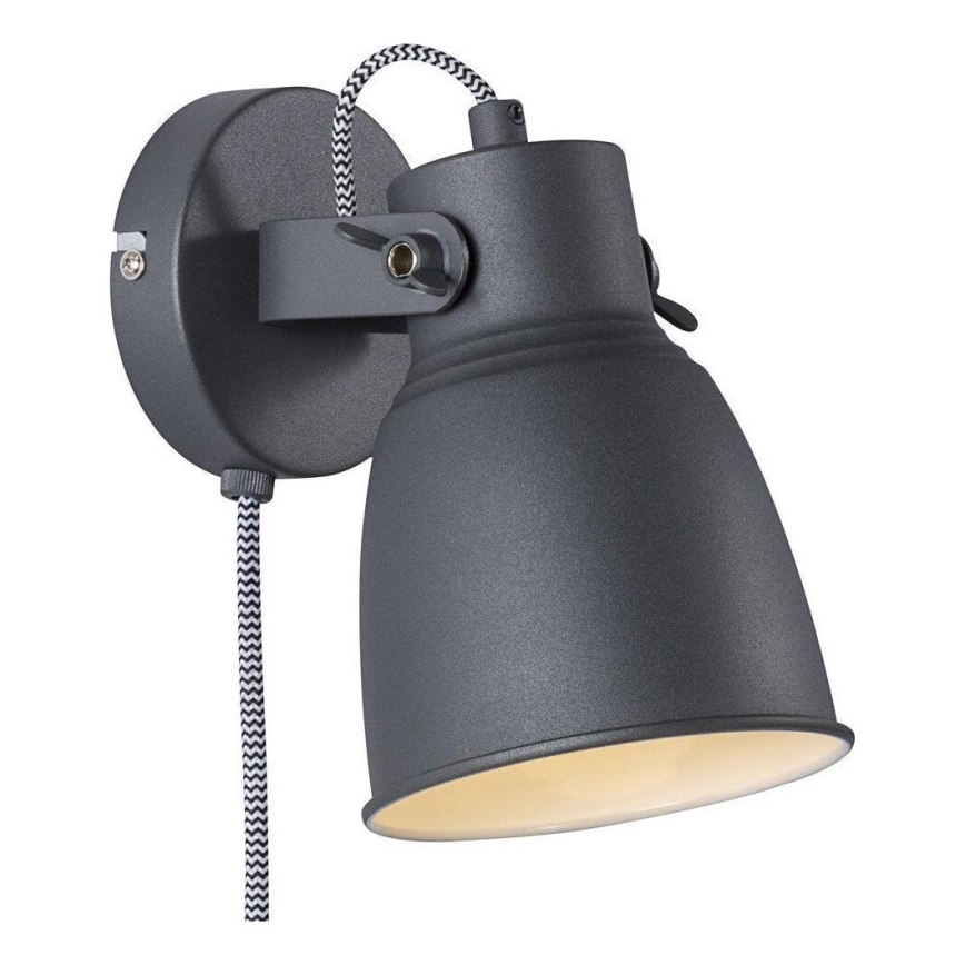 Nordlux - Spot mural ADRIAN 1xE27/25W/230V anthracite