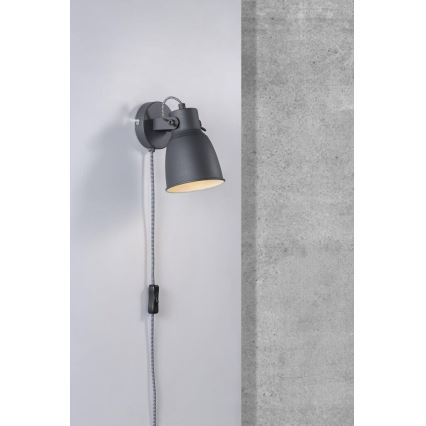 Nordlux - Spot mural ADRIAN 1xE27/25W/230V anthracite