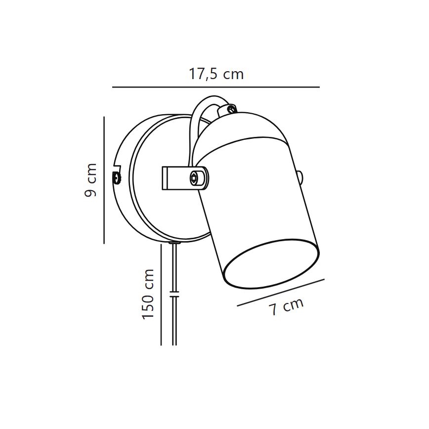 Nordlux - Spot mural LOTUS 1xE14/40W/230V
