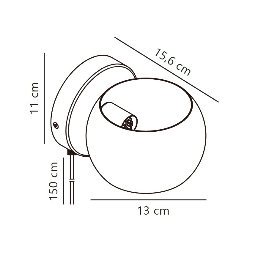 Nordlux - Spot mural orientable BELIR 1xG9/5W/230V vert