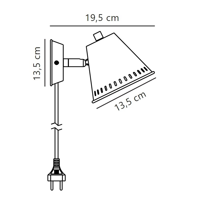 Nordlux - Spot mural PINE 1xGU10/15W/230V
