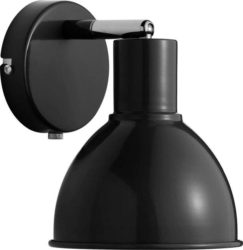 Nordlux - Spot mural POP 1xE27/18W/230V noir/chrome brillant
