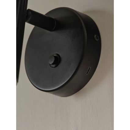 Nordlux - Spot mural VICO 1xGU10/5W/230V noir