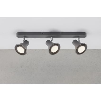 Nordlux - Spotleuchte EIK 3xGU10/35W/230V grau