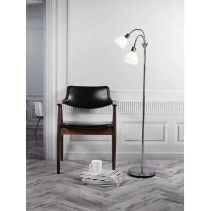 Nordlux - Stehleuchte RAY 2xE14/25W/230V glänzender Chrom