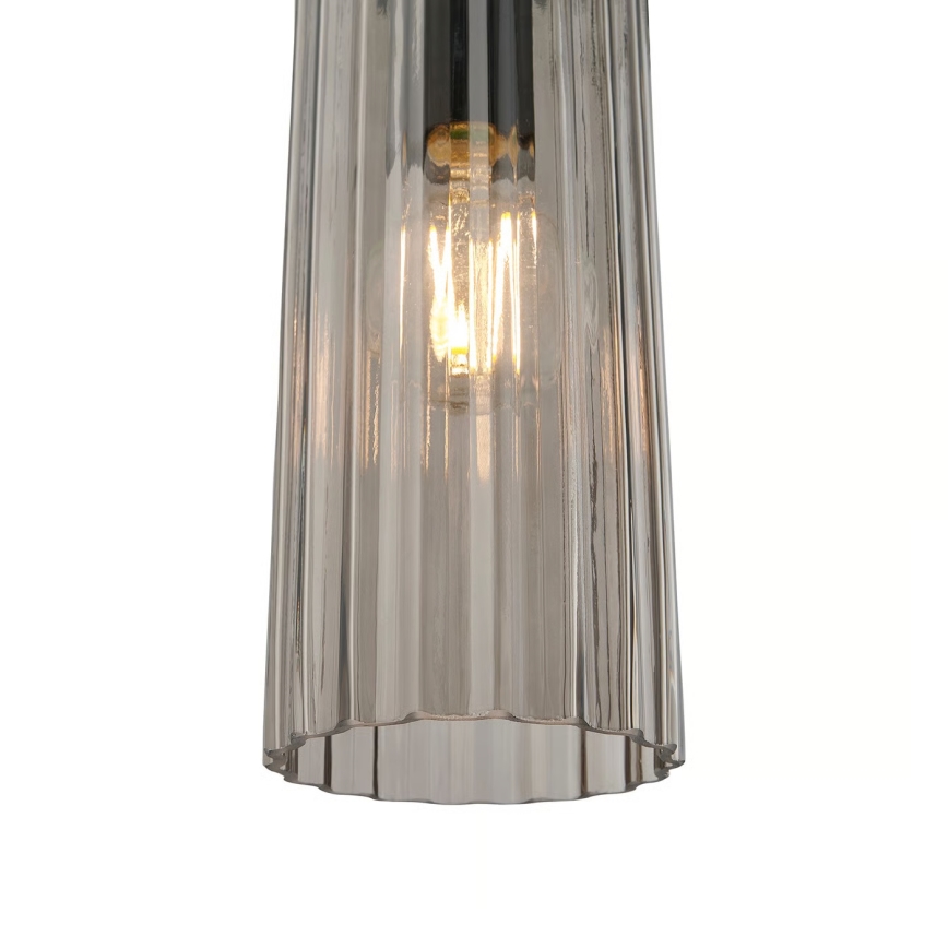 Nordlux - Suspension à câble MIELLA 3xE27/25W/230V noir/fumé