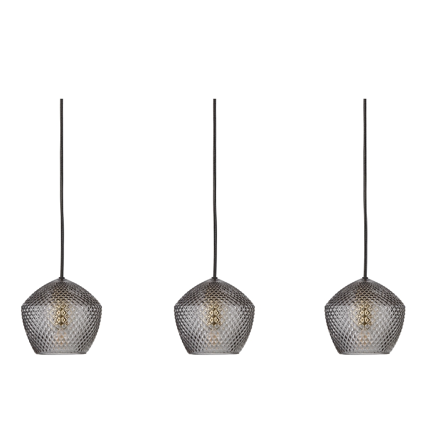 Nordlux - Suspension filaire ORBIFORM 3xE14/25W/230V noir/gris