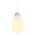Nordlux - Suspension filaire RAITO 1xE27/25W/230V laiton/blanc