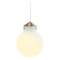Nordlux - Suspension filaire RAITO 1xE27/25W/230V laiton/blanc