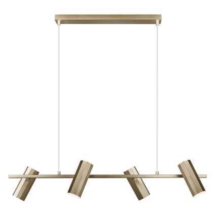 Nordlux - Suspension sur câble ALANIS 4xGU10/15W/230V laiton
