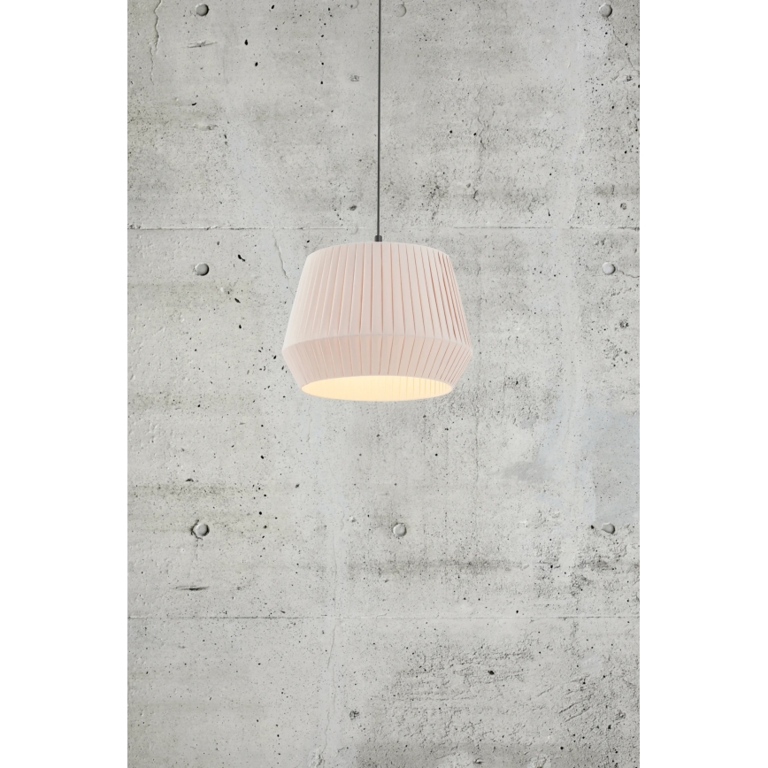 Nordlux - Suspension sur câble DICTE 1xE27/60W/230V Ø 40 cm beige