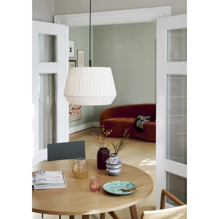 Nordlux - Suspension sur câble DICTE 1xE27/60W/230V Ø40 cm blanche