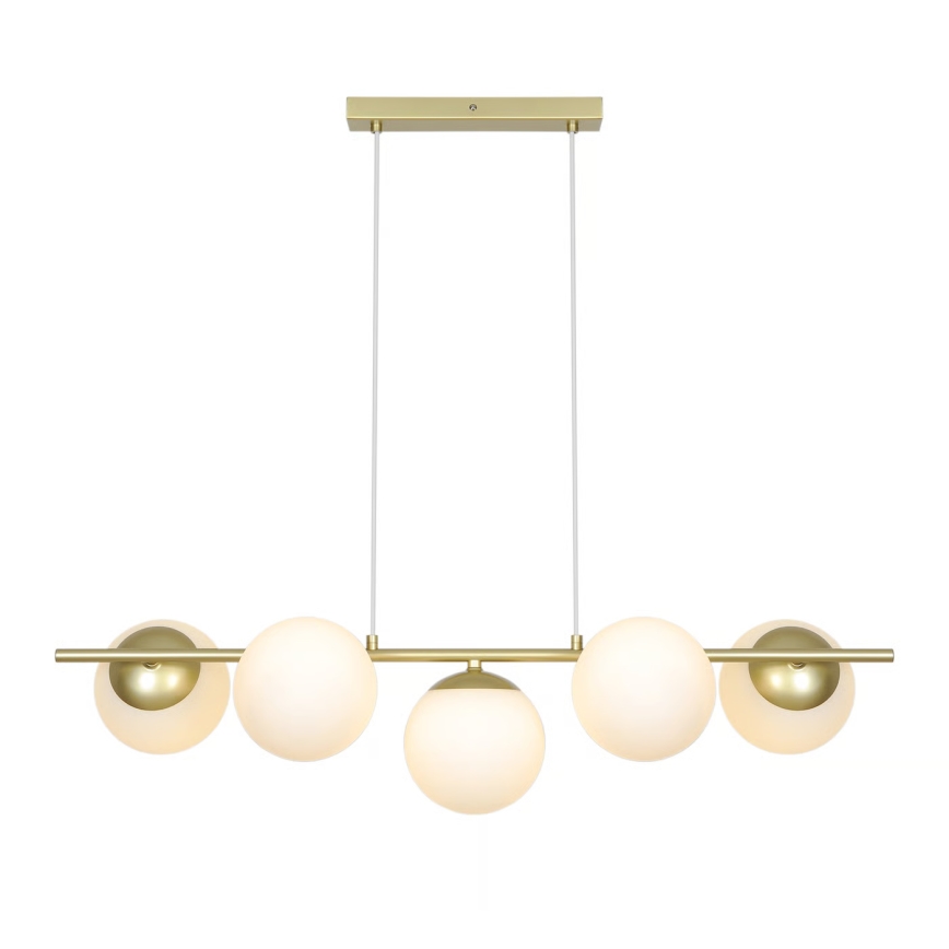 Nordlux - Suspension sur câble LILLY 5xE14/10W/230V laiton