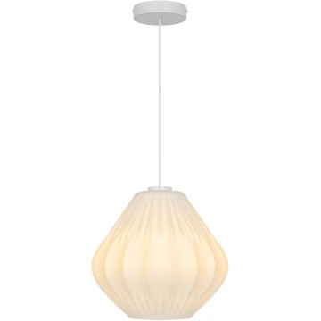 Nordlux - Suspension sur câble MALUCA 1xE27/15W/230V Ø 29 cm blanc
