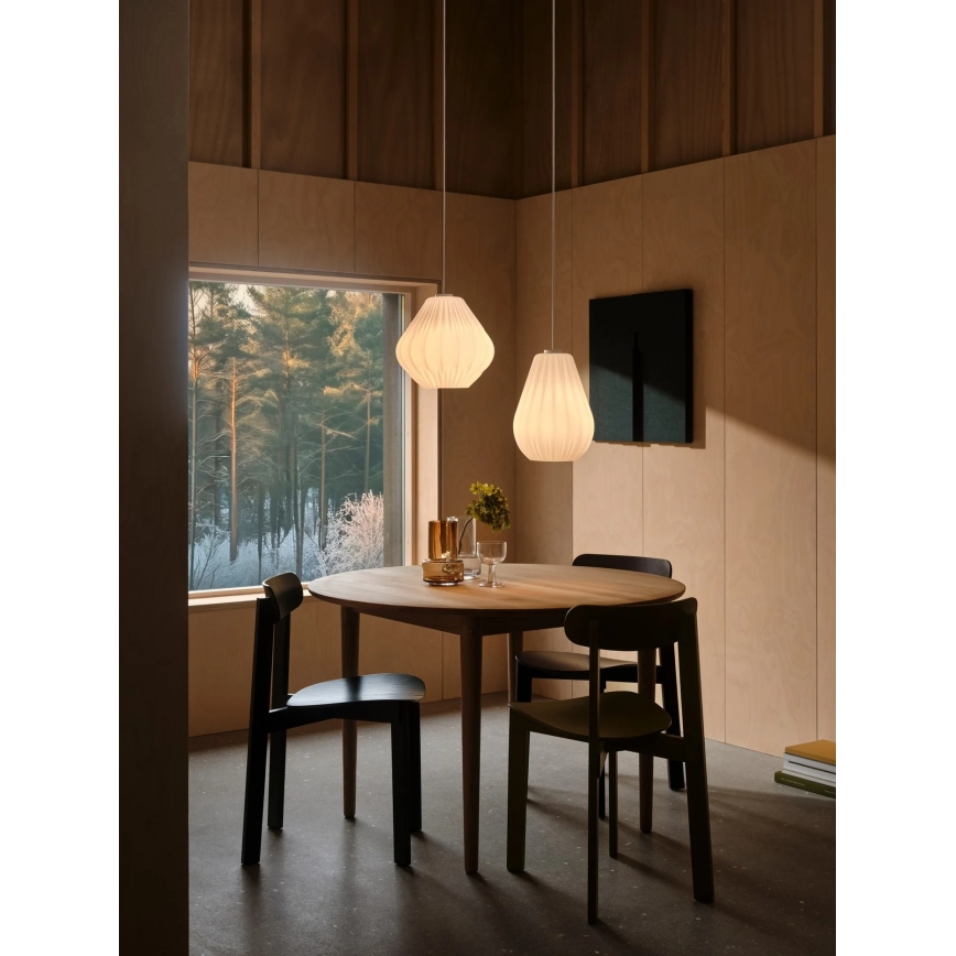 Nordlux - Suspension sur câble MALUCA 1xE27/15W/230V Ø 29 cm blanc