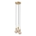 Nordlux - Suspension sur câble PACO 3xE27/25W/230V, finition laiton