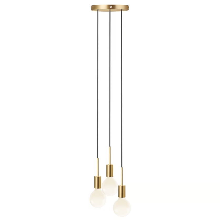 Nordlux - Suspension sur câble PACO 3xE27/25W/230V, finition laiton