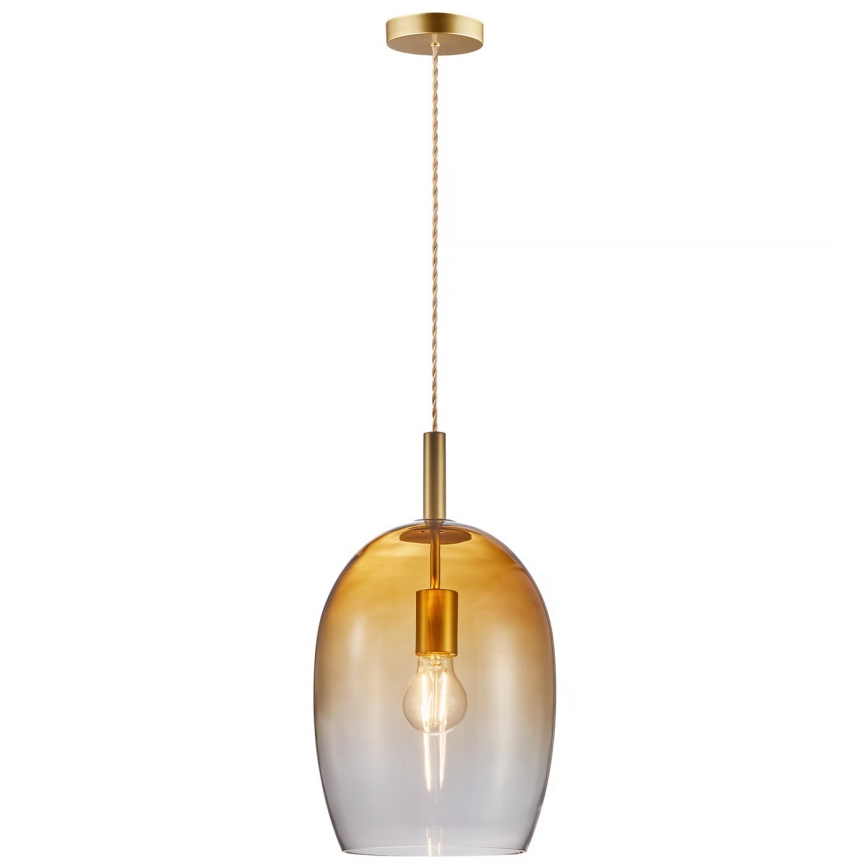 Nordlux - Suspension sur câble UMA 1xE27/40W/230V Ø 23 cm brun/fumé