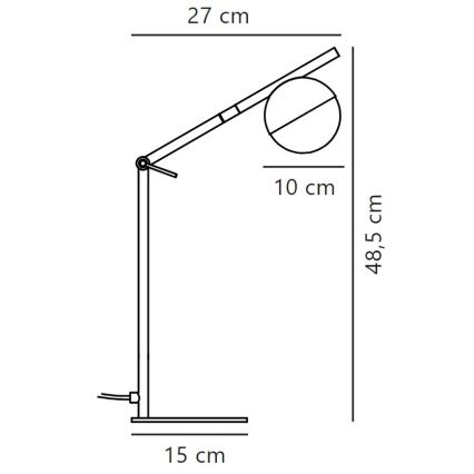 Nordlux - Tischleuchte CONTINA 1xG9/5W/230V schwarz