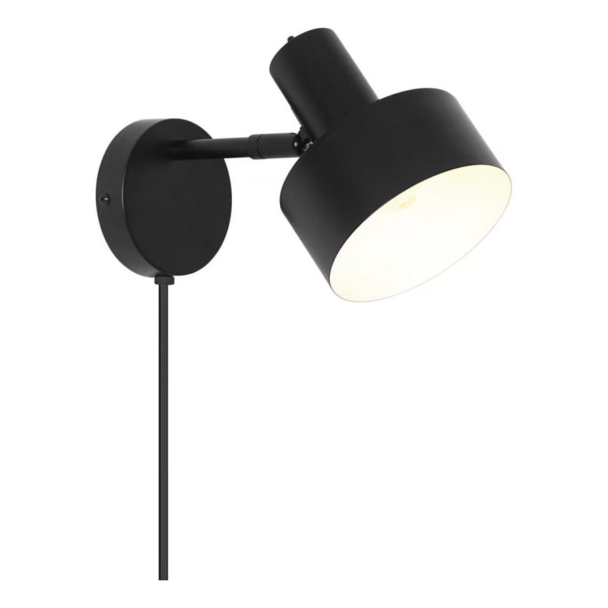 Nordlux - Wandleuchte MATIS 1xE27/15W/230V schwarz