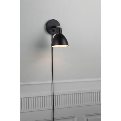 Nordlux - Wandleuchte RAY 1xE14/25W/230V schwarz