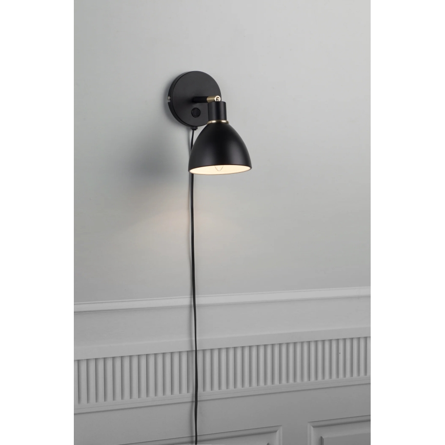 Nordlux - Wandleuchte RAY 1xE14/25W/230V schwarz