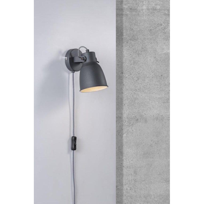 Nordlux - Wandstrahler ADRIAN 1xE27/25W/230V anthrazit