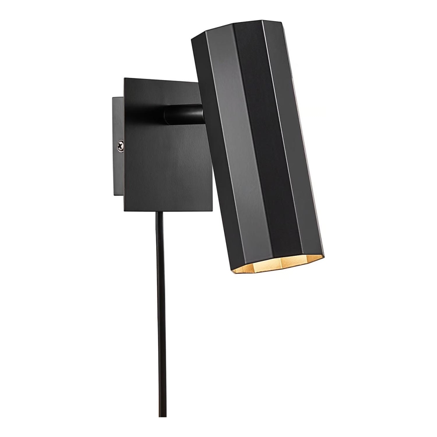 Nordlux - Wandstrahler ALANIS 1xGU10/15W/230V schwarz