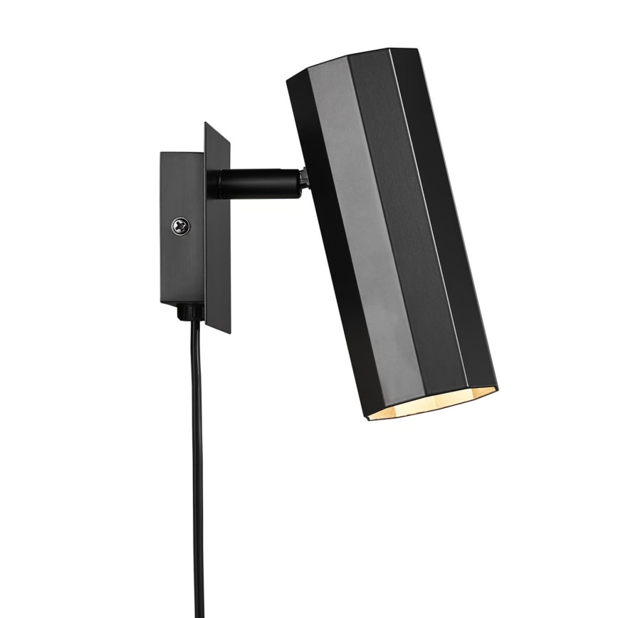 Nordlux - Wandstrahler ALANIS 1xGU10/15W/230V schwarz