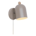 Nordlux - Wandstrahler GASTON 1xE27/15W/230V beige