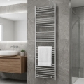 Novaservis - Badezimmer-Leiterheizkörper 423 W/230 V 160 x 45 cm glänzend verchromt, gerade