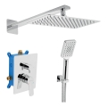 Novaservis - Colonne de douche avec robinetterie encastrée METALIA ECO chrome brillant
