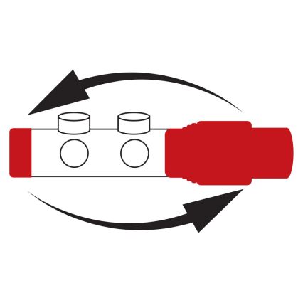 Novaservis - Eck-Set für Heizkörper mit Mittelanschluss, weiß