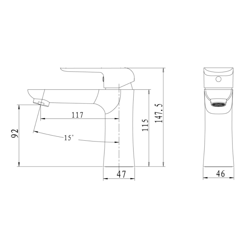 Novaservis - Miscelatore per lavabo NOBLESS TINA bianco