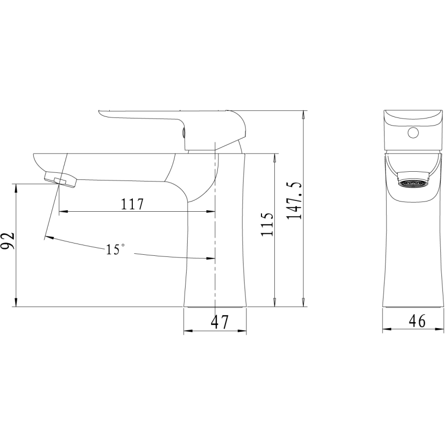Novaservis - Miscelatore per lavabo NOBLESS TINA cromo lucido