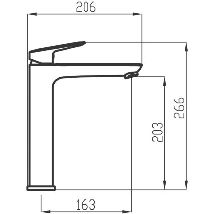 Novaservis - Robinet de lavabo METALIA 26,6 cm chrome brillant