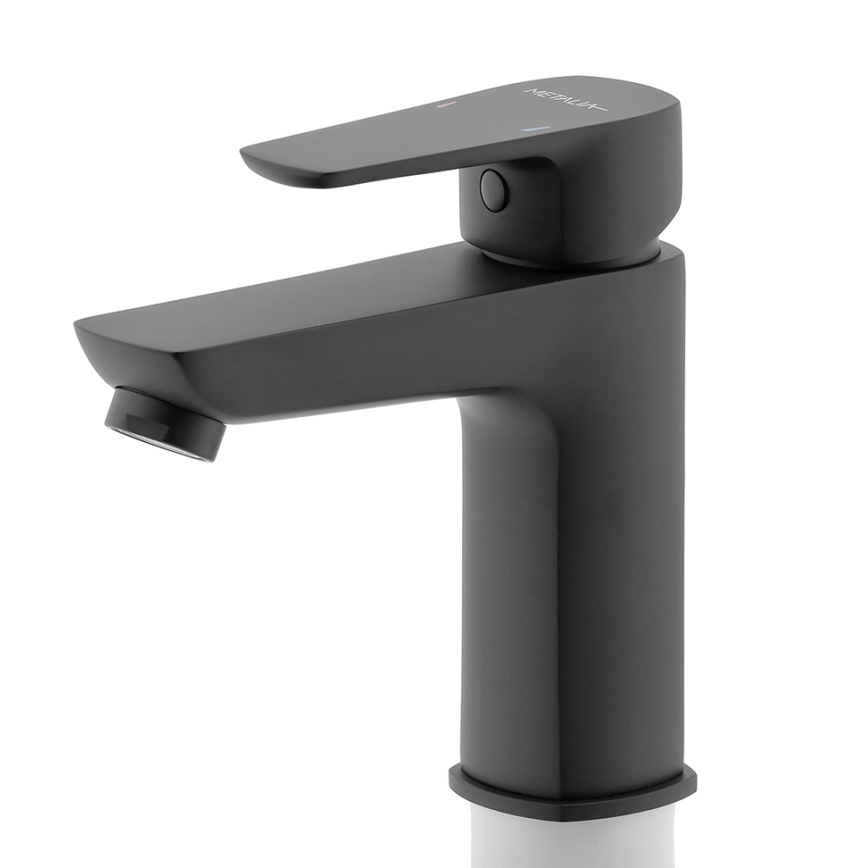 Novaservis - Robinet de lavabo METALIA ECO 15,2 cm mat noir