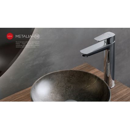 Novaservis - Robinet de lavabo METALIA ECO 25,7 cm chrome brillant