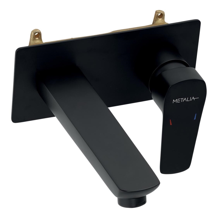 Novaservis - Robinet de lavabo pour installation encastrée METALIA ECO mat noir