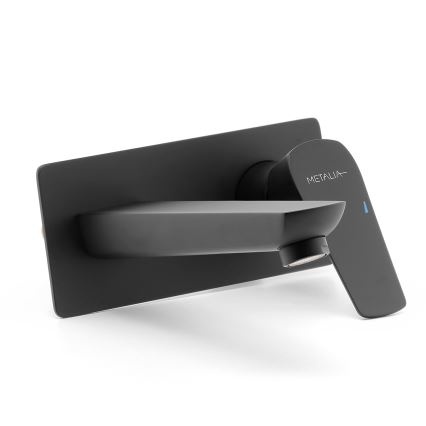 Novaservis - Robinet de lavabo pour installation encastrée METALIA ECO mat noir