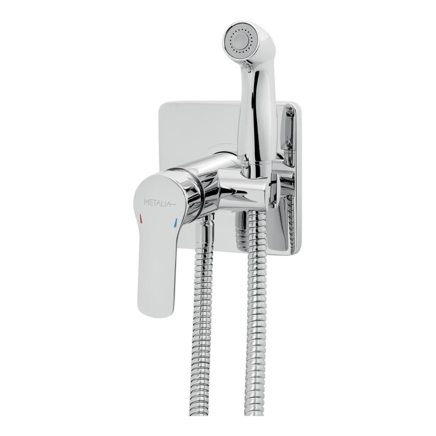 Novaservis-Rubinetto del bidet con spruzzatore per installazione a scomparsa METALIA cromo lucido