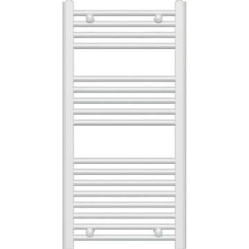 Novaservis - Scaldasalviette a scala per bagno 365W/230V 90x45 cm bianco dritto