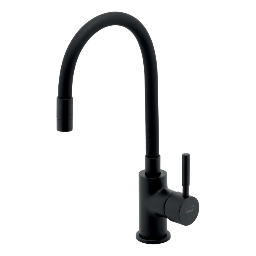 Novaservis - Wasserhahn (Armatur) mit flexiblem Arm matt schwarz